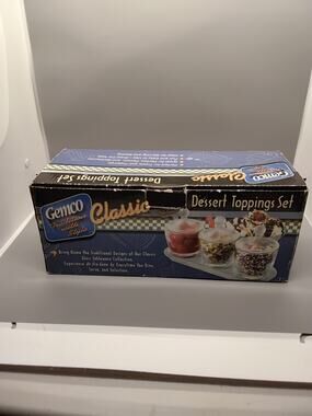 Vintage Gemco Dessert Toppings Set